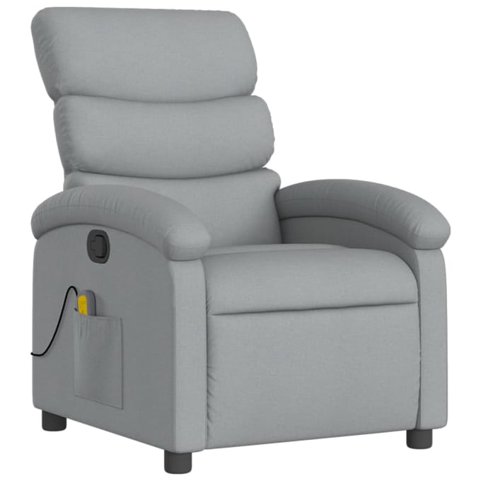 vidaXL - Relaxfauteuil - lichtgrijze - stof