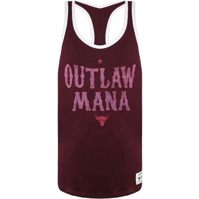 Under Armour x Project Rock Outlaw Mana Heren Burgundy Tank Top