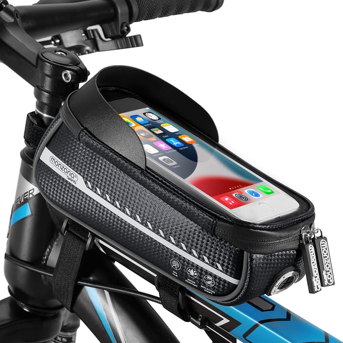 Monzana Frametas – Waterdicht – Reflecterend –  TPU Touchscreen - Titaan