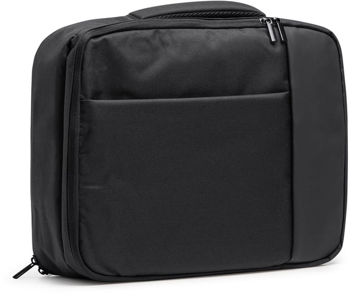 Zwarte exectutive rugzak 16 liter 2 binnenvakken model Warka