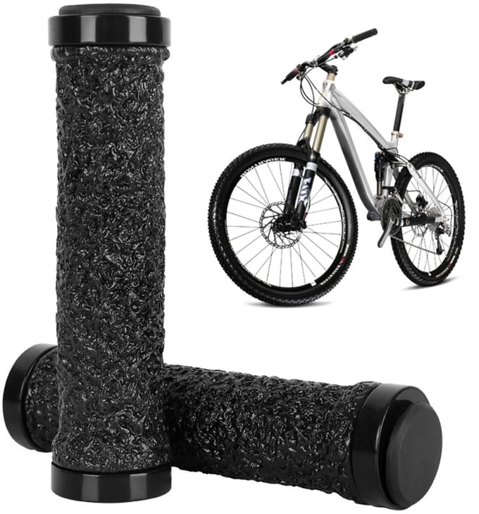 Dailygoods- Fietsgrepen Ergonomisch - Antislip - MTB-Handgrepen - Kunststof Eindkappen - Lichtgewicht - Optimale Grip