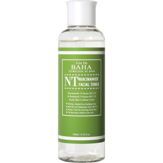 COS DE BAHA NT Tonique à la Niacinamide 5% Éclaircissant, Soin Sébum & Pores 200ml 200ml 1EA