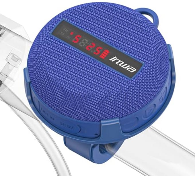 Draagbare Bluetooth-luidspreker met snelheidsdisplay - draadloze speaker met 480 minuten speeltijd