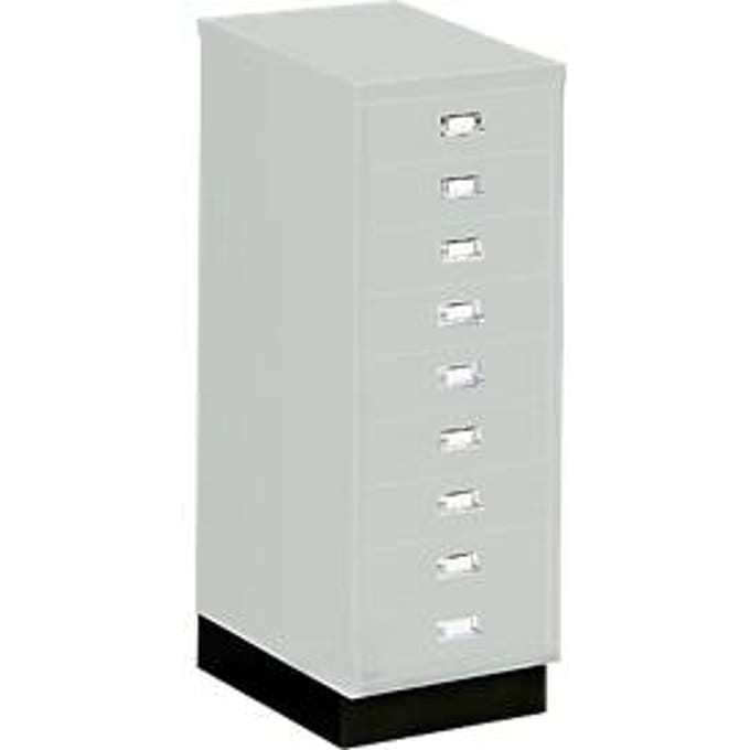 SSI ladekast A3, 9 schuifladen, 940 mm hoog, lichtgrijs