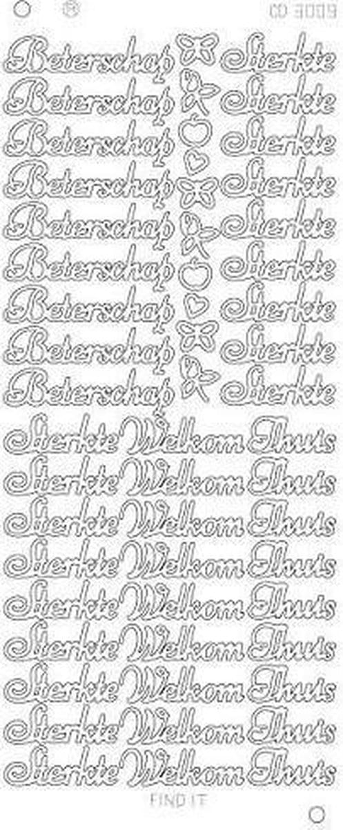 Beterschap, Sterkte, Welkom thuis platinum - Zilver 1 stuks