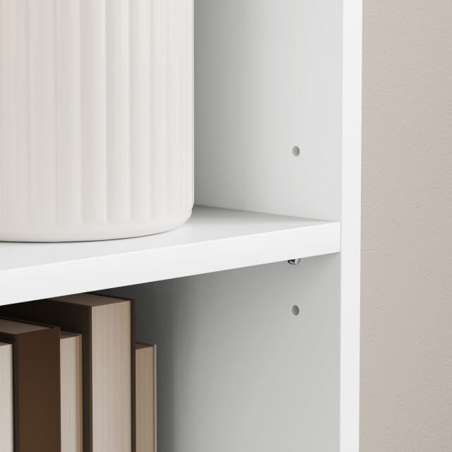 4goodz Boekenkast met 5 verstelbare planken 24x30x134 cm -