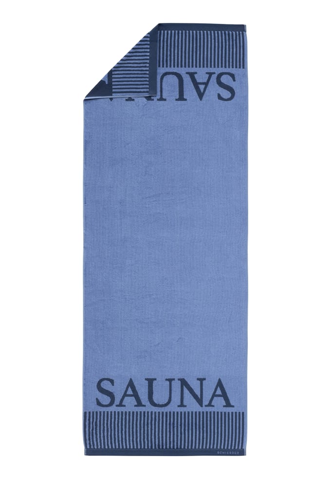 Saunahanddoek 75x200 lichtblauw - SCHIESSER Home 75*200