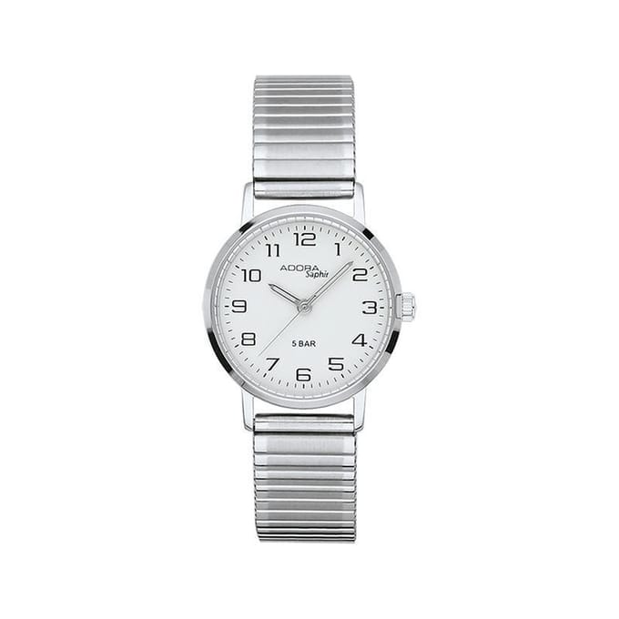Dames horloge met  saffier glas rekband AS4248