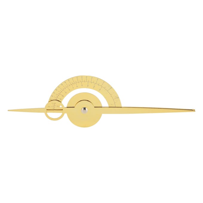Outil de Dessin de Tatouage Positionnement Trois Points Guide Tatouage Sourcils Mesure d'Équilibre Règle(Or ) doré