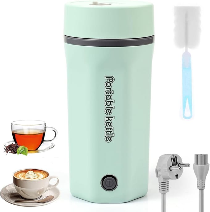 Draagbare Mini Waterkoker - Elektrische Reisbeker voor Thee en Koffie - 500ml