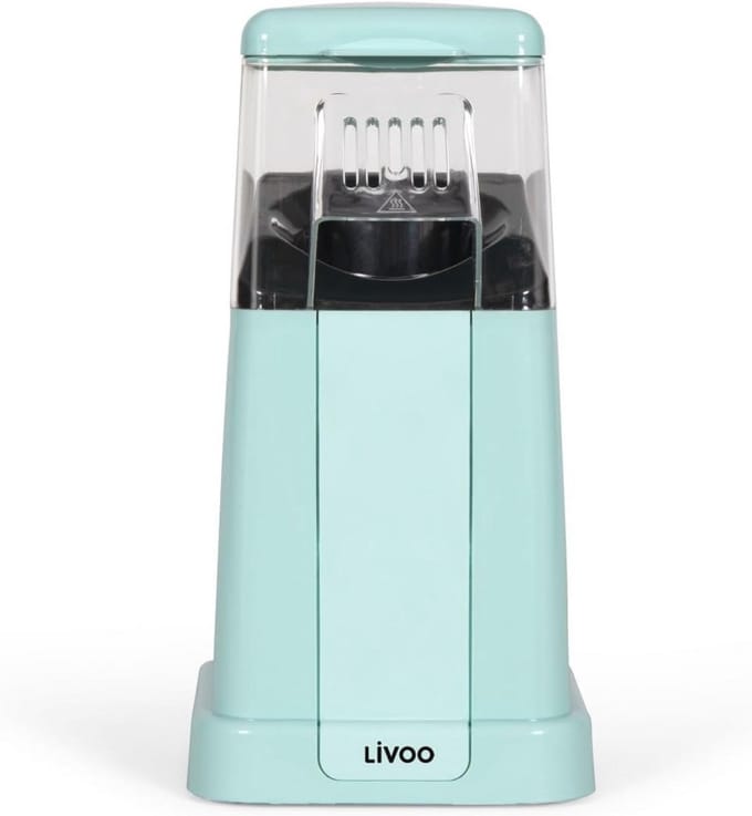 Popcornmachine 100 g korrels met oververhittingsbeveiliging en 1200 W