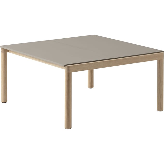 Muuto Couple Salontafel 80 x 84 - taupe - plain/plain