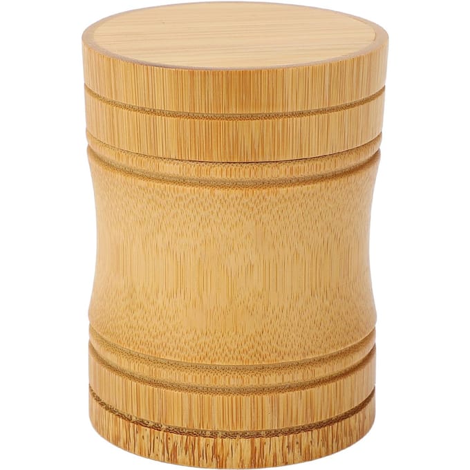 Draagbare Lichtgewicht Bamboe Thee Pot Opberg Houder Container Doos beige