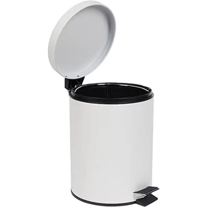 5l Pedal Bin Mat Wit