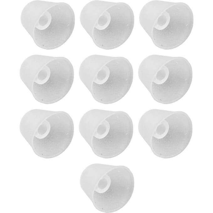 10 pcs Embouts de remplacement en silicone en forme de cône pour amplificateur auditif M M(315 X 180mm) white
