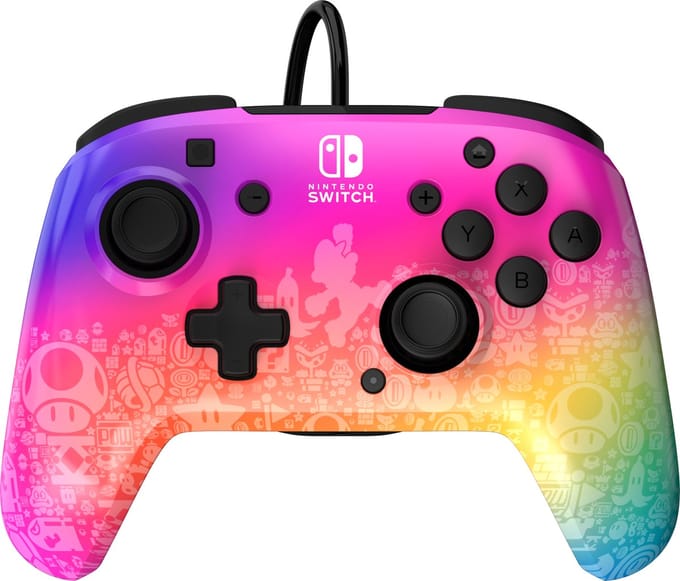 PDP Rematch Glow - Gaming Controller - Jack - Geschikt voor Nintendo Switch - Star Spectrum