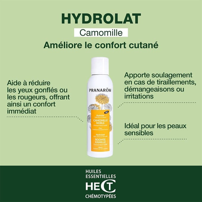 Pranarôm Hydrolaat Roomse Kamille Bio 150 Huidolie