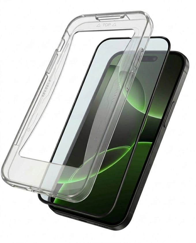 Screenprotector Geschikt voor Apple iPhone 16 Pro Max - Met Installatie Kit - Beschermglas - Gehard Glas - Tempered Glass - Screen Protector