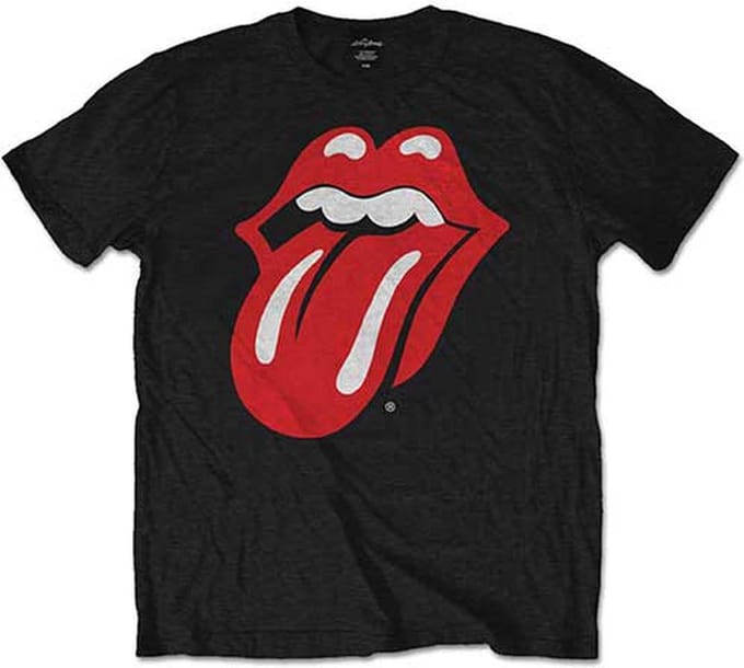 The Rolling Stones - Classic Tongue Heren Tshirt - S - Zwart