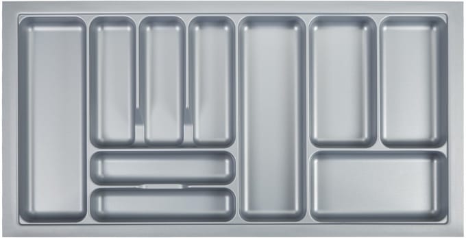 Orga-Box I Bestekbak zilvergrijs 1000 mm voor Tandembox u. ModernBox