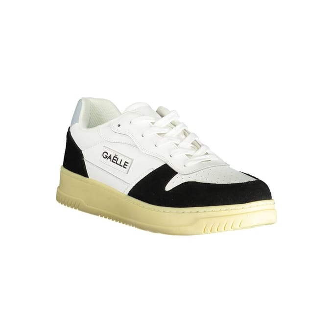 Gaelle Paris Witte Polyurethaan Heren Sneaker