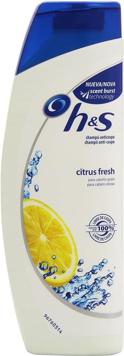 Head & Shoulders Citrus Fresh Shampoo - Anti-Roos Shampoo voor Vet Haar - 270 ml