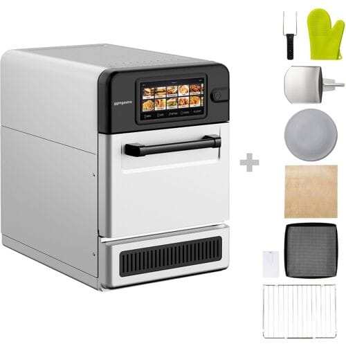 GGM Gastro Speedofen - 3 kW - Silber - mit Grill & Mikrowellenfunktion