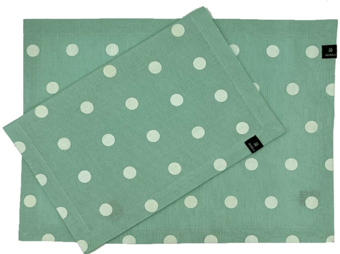Himla Polka placemat - 4 stuks - mint