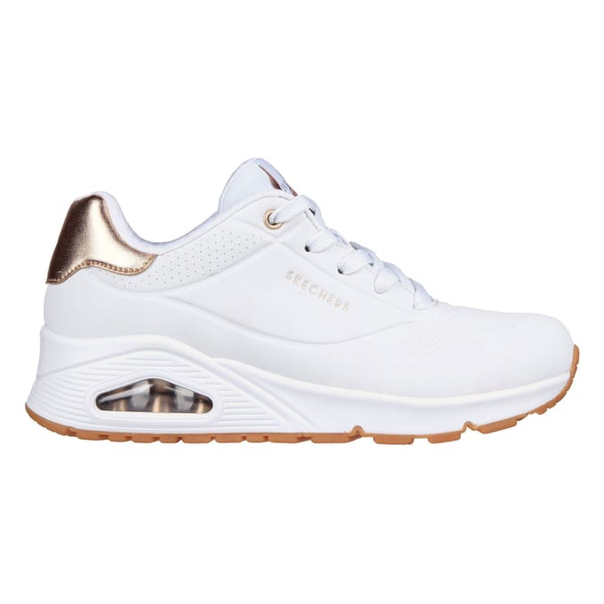 Skechers Skechers Uno Metallic sneakers wit Synthetisch