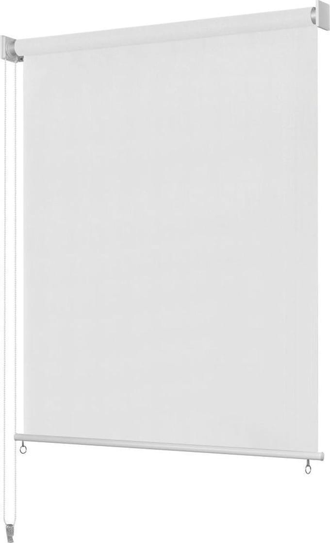 vidaXL - Rolgordijn - voor - buiten - 145(B)x230(H) - cm - wit