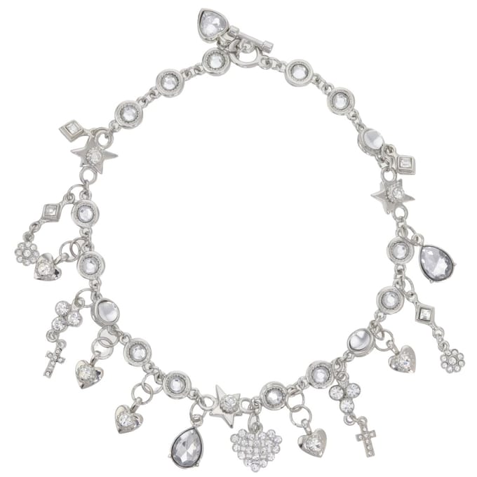 Behave – Ketting – Zilverkleurig – Transparant – Bedelstijl – Romantisch – 40 cm