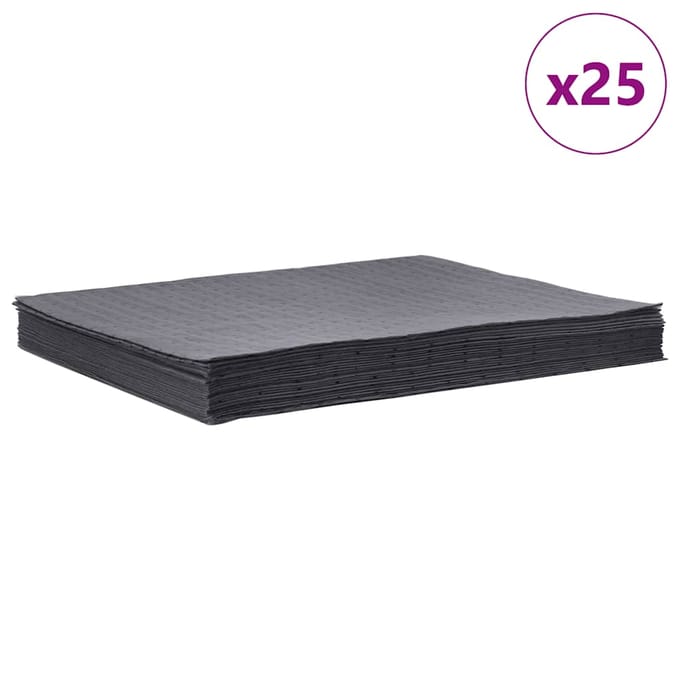 vidaXL - Olie-absorberende - pads - 25 - st - 40x50 - cm - grijs