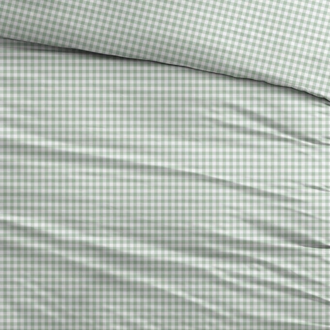 Sleepnight Dekbedovertrek Katoen Kaat - Groen - 140 x 200/220 cm + 1 kussensloop - [Groen]