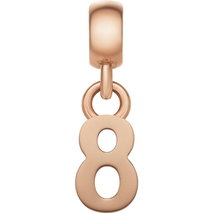 Daniel Wellington DW Charm Number 8 Rose Gold