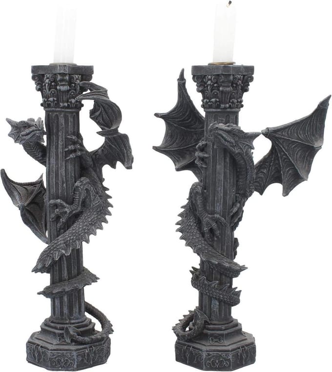 Kaarsenhouders 28cm (Set van 2) - Guardians of The Light