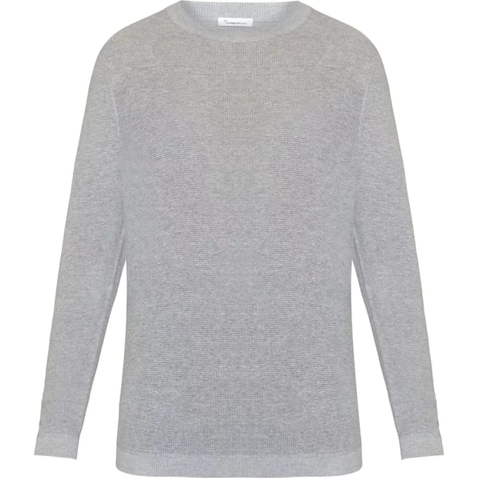 Trui met ronde hals van breiwerk KnowledgeCotton Apparel