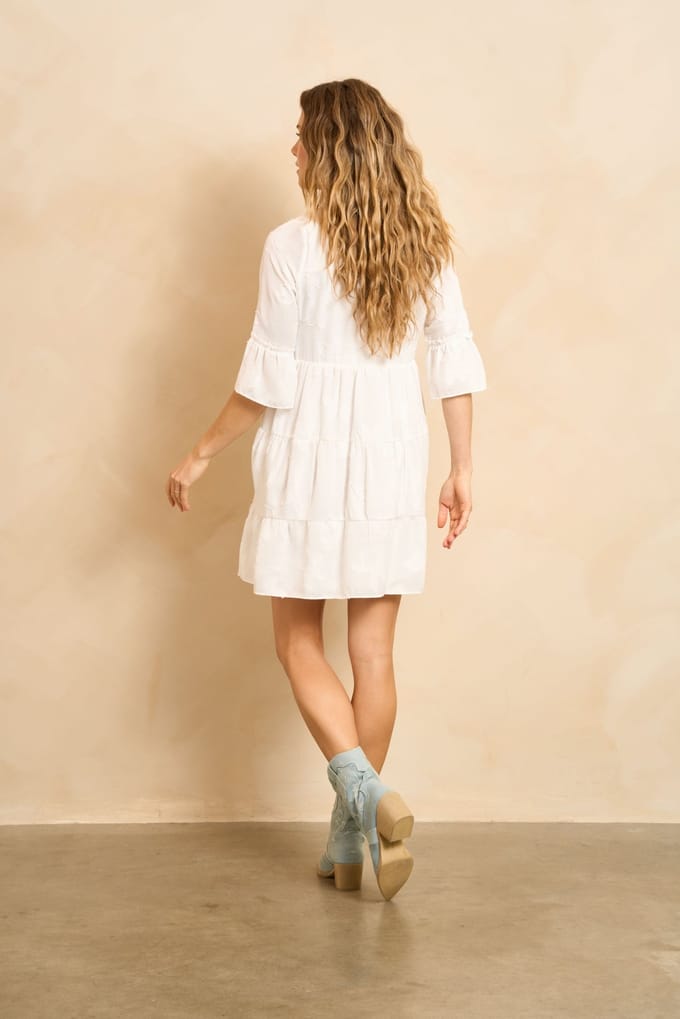 Lofty Manner Jurk Dress Saphina Rd22 100 White Dames Maat - XS