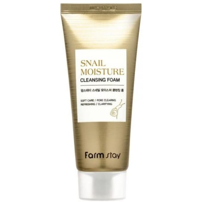 FARM STAY Snail Moisture Cleansing Foam 100ml (3 Opties) 1pcs beige