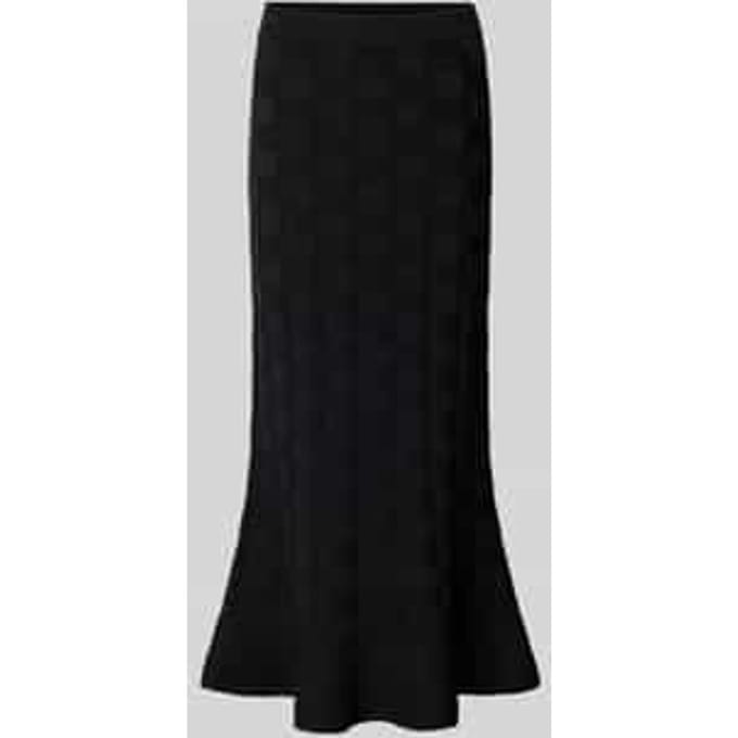 Nauwsluitende midi-rok van viscosemix model 'Foppy'