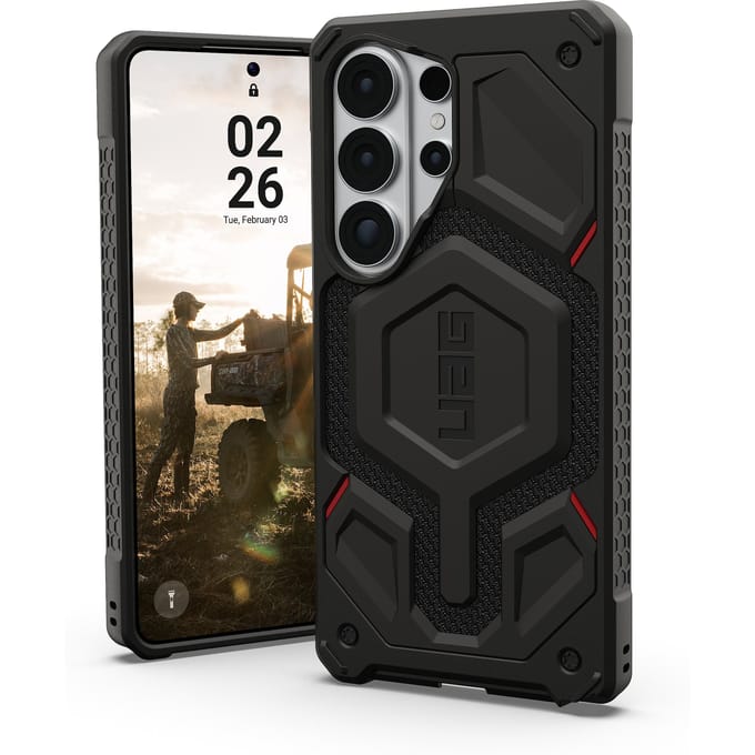 Urban Armor Gear Monarch Pro Case Samsung Galaxy S26 Ultra Kevlar MagSafe compatible, Met magneetmodule