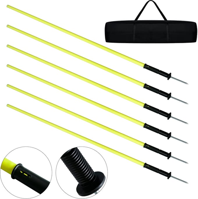ACXIN Agility Slalom Palen – 1,8 m – Trainingsset met Draagtas
