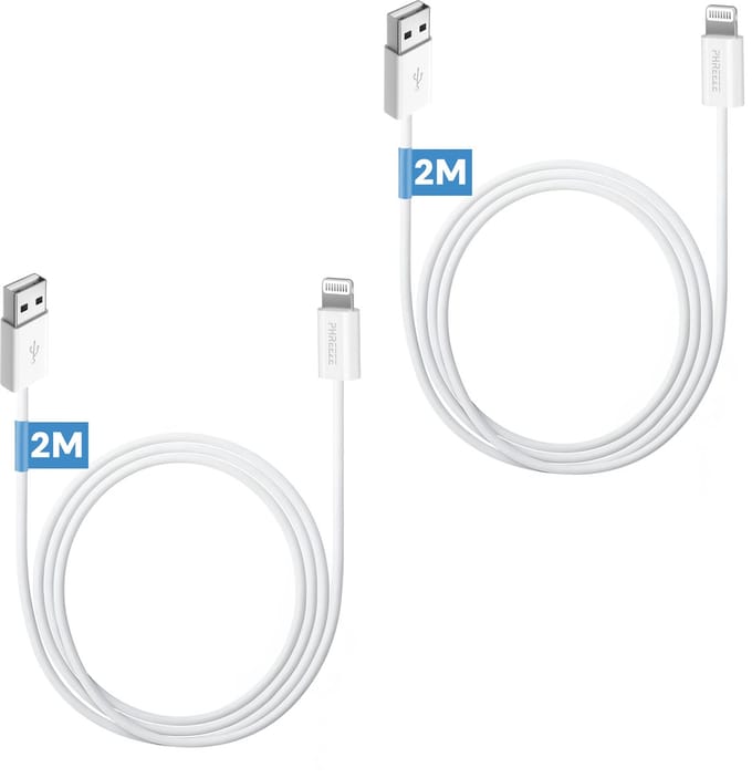 Usb kabel - Geschikt voor Lightning - iPhone kabel - 2m