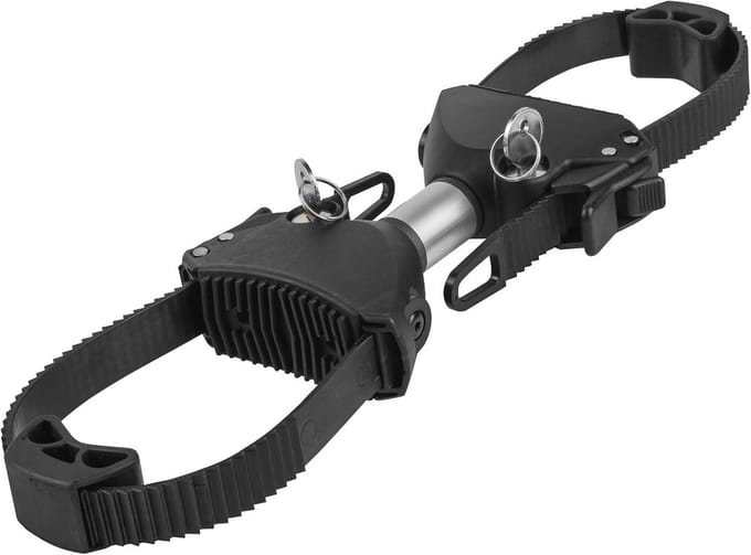 Verstelbare Framehouder voor Fietsdraagers - 15 cm, Afsluitbaar, Geschikt voor Framediameter 3-8 cm - Zwart