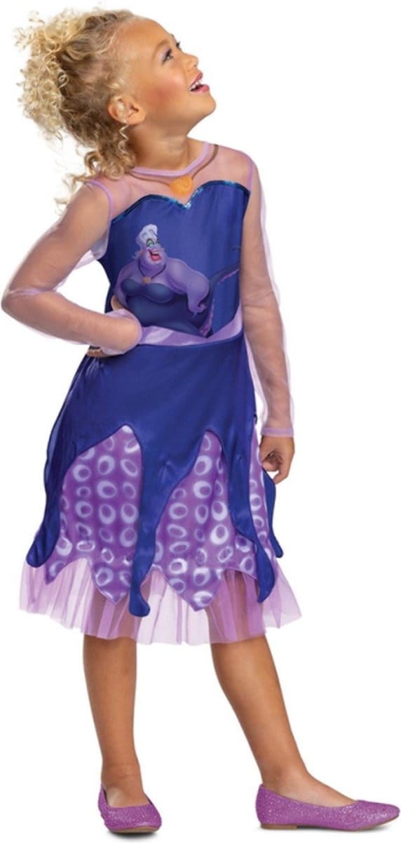 DISNEY VILLAINS, URSULA CLASSIC JURK KIND S (5 - 6)