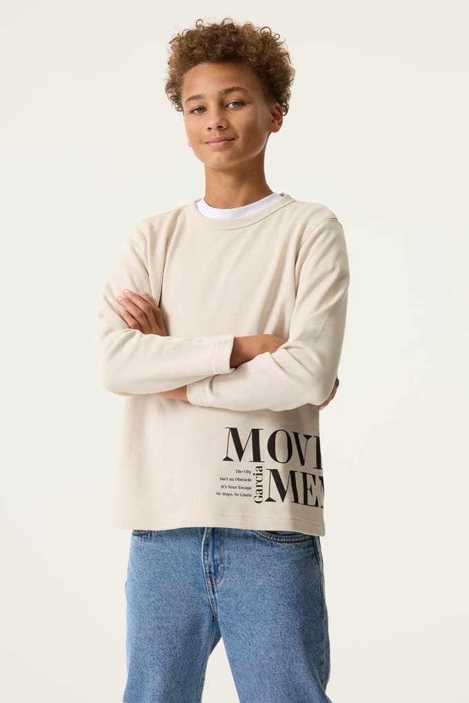 T-shirt met lange mouwen kind Garcia