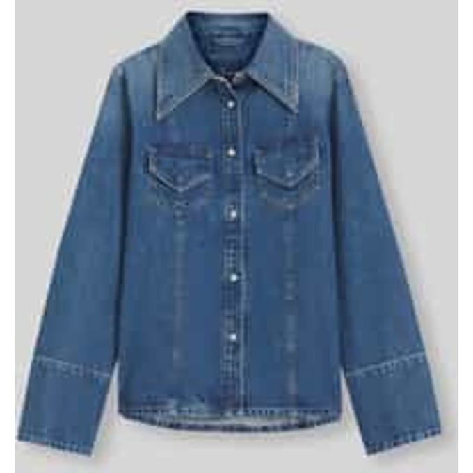Slim fit jeansblouse van puur katoen model 'C_SLIM'