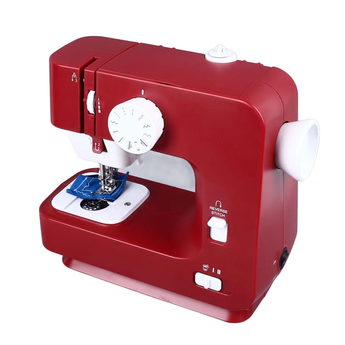 Beginners Naaimachine 12 Voorgeprogrammeerde Steekpatronen Eenvoudige Bediening Kinder Naaimachine met US Plug red