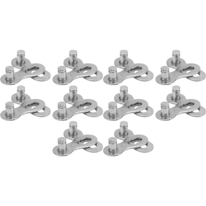 10 Paar 10 Snelheid Staal Fiets Fietsketting Ontbrekende Schakel Connector Onderdelen Fietsaccessoire Zilver zilver
