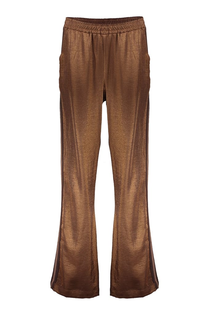 Geisha Pants Tape Bronze Größe: L | Ausgestellte Hosen Outlet | Damen | Braun