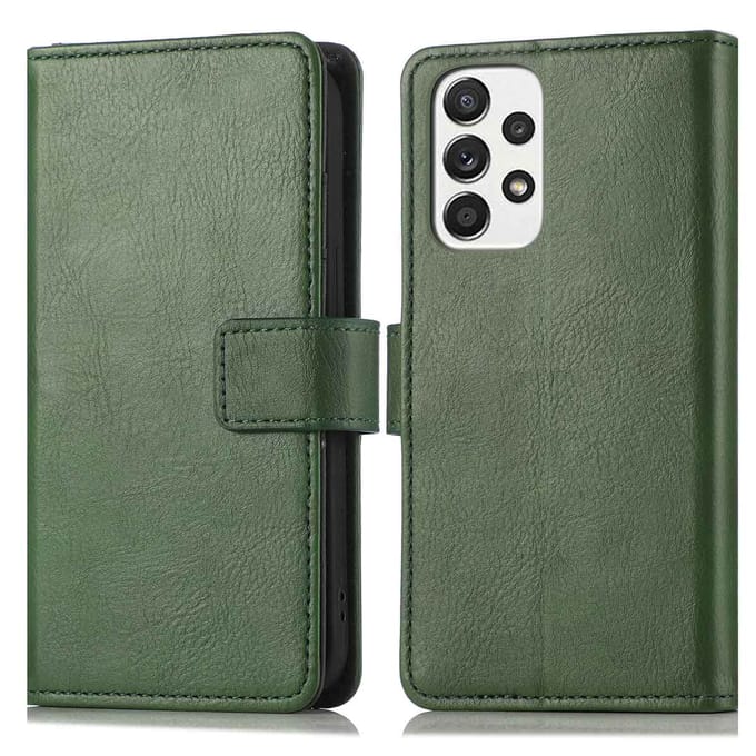 imoshion Hoesje - Geschikt voor Samsung Galaxy A53 - Luxe Bookcase - Groen